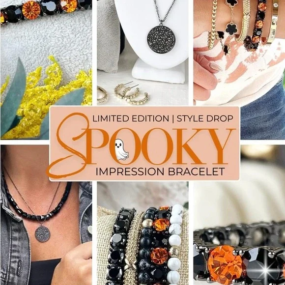 Park Lane SpOoKY🖤🎃BrAcLeTe! 
Hallow👀nTreat👻Free Impression! 
Necklace in Black!🖤 - Picture 7 of 13